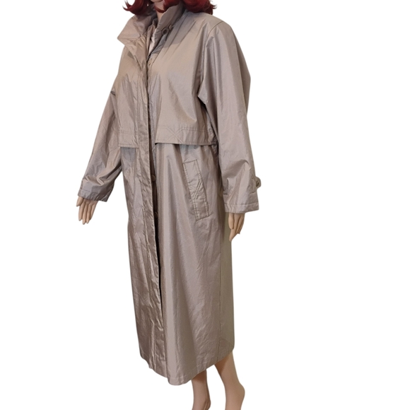 Fleet Street Water Resistant Lined Trench Coat - Size 10P - Picture 6 of 12